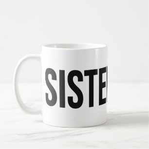 Café Taza con logotipo de HERMANDAD Negro