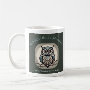 Café Taza con logotipo de Katella's History Adventures