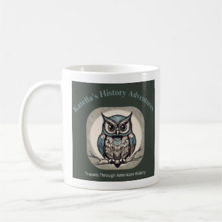 Café Taza con logotipo de Katella's History Adventures