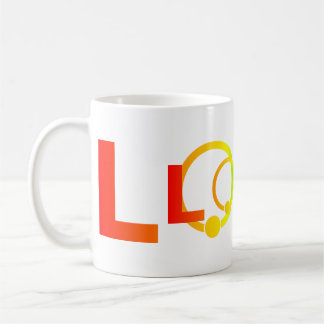 Café Taza con logotipo de LOVE Arcoíris