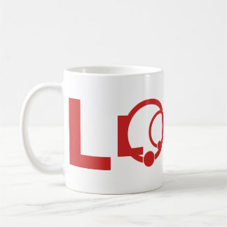Café Taza con logotipo de LOVE Rojo