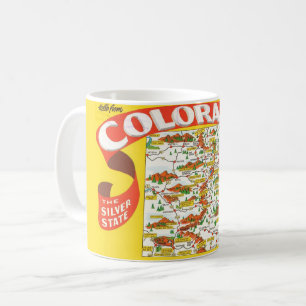 Café Taza con mapa de Colorado