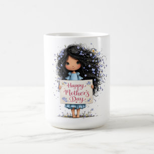 Café Taza con mensaje adorable para el Día de la Madre