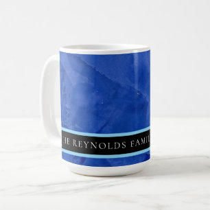 Café Taza con monograma personalizado de yeso veneciano