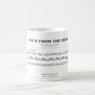 Café Taza con música de órgano de tubo espeluznante de 