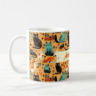 Café Taza con nombre personalizado para amantes de los 