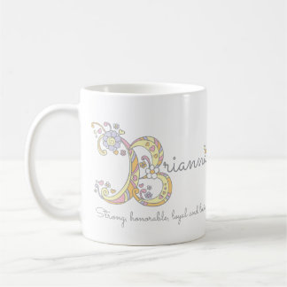 Café Taza con nombre y significado decorativo de Briann