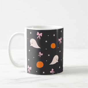 Café Taza con patrón de fantasma de Halloween lindo   N