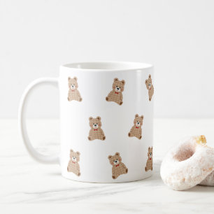 Café Taza con patrón de osito de peluche lindo – Regalo
