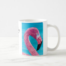 Café Taza con pintura de Flamingo Brooklyn por Just Dah