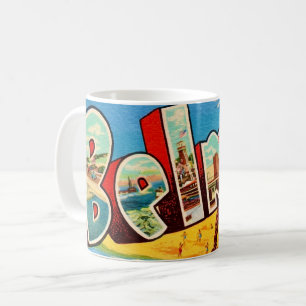 Café Taza con postal de Belmar Nueva Jersey