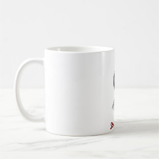 Café Taza con retrato de mujer elegante -