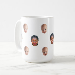 Café Taza con rostro de familia linda personalizada con