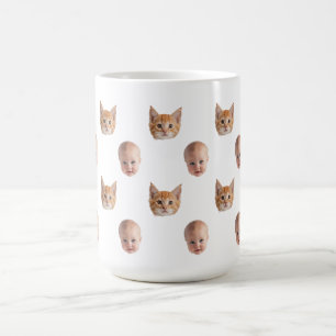 Café Taza con rostro de familia linda personalizada con