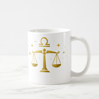Café Taza con símbolo del zodiaco Libra – Diseño de bal