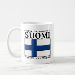 Café Taza con suerte de ser finlandesa suomi