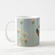 Taza con una fotografía de un sunbird