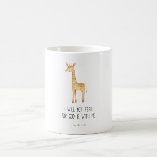 Café Taza con versículo bíblico de animales Safari para