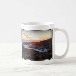Café Taza con versículo de la biblia