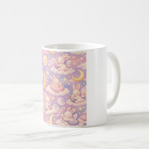 Café Taza Conejito de Pastel Lindo Luna – Nubes Soñador