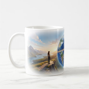 Café Taza Conexión Global a Través de Senderos de Monta