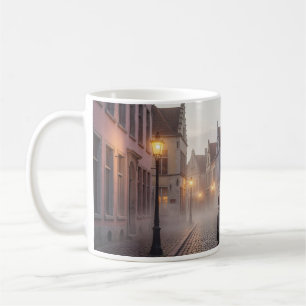 Café Taza conmemorativa de la mañana brumosa en Ghent