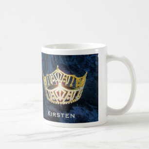 Café Taza conocida de encargo de la corona del oro del