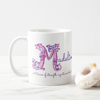 Café Taza conocida del monograma de la letra M del