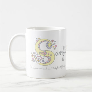 Café Taza conocida del monograma del significado de la
