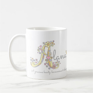 Café Taza conocida del monograma del significado de la