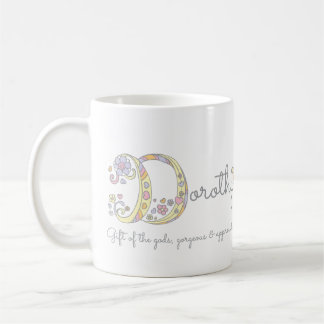 Café Taza conocida del monograma del significado de la