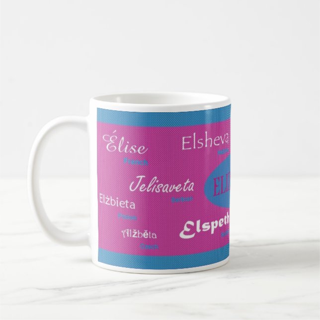 Café Taza conocida internacional de Elizabeth (Izquierda)
