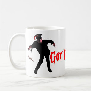 Café Taza conseguida del zombi de los cerebros