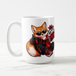 Café Taza Cool Fox – Diseño de zorro elegante para aman