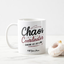 Taza coordinadora de caos – regalo personalizado d