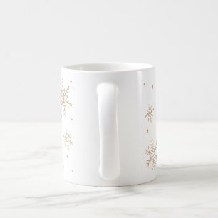 Café Taza copos de nieve dorados
