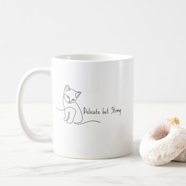 Café Taza Coquette Estética de Chica Suave (Con donut)