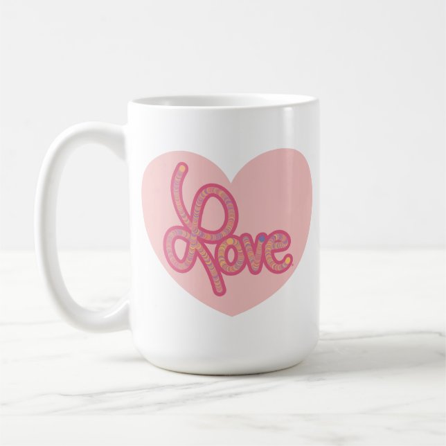 Café Taza Corazón de Amor (Izquierda)