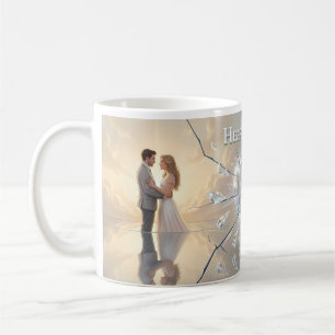 Café Taza Corazón de Vidrio Romance Destrozado Sueño