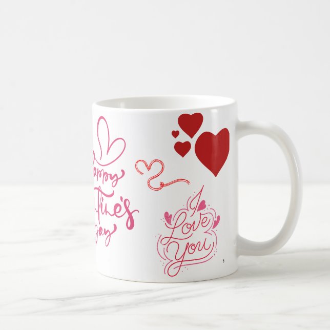 Café Taza Corazón Te Amo – Día de San Valentín Romántic (Derecha)