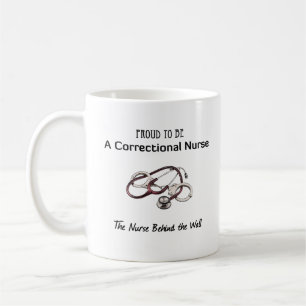 Café Taza correccional de la enfermera