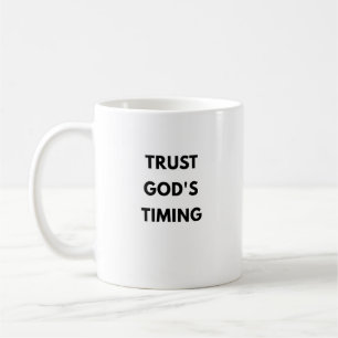 Café Taza Cristiana Confía en el Tiempo de Dios
