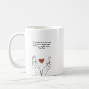 Café Taza cristiana del Salmo 73:26   Regalo de ánimo