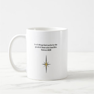 Café Taza cristiana Romanos 8:28   Regalo de aliento