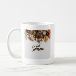 Café Taza Cuatro Estaciones Diseño de Otoño