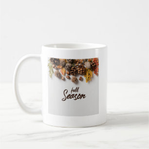 Café Taza Cuatro Estaciones Diseño de Otoño