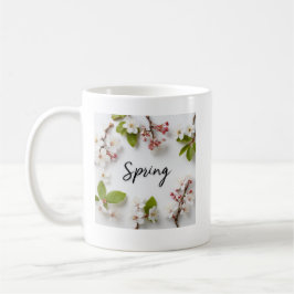 Café Taza Cuatro Estaciones Diseño de Primavera