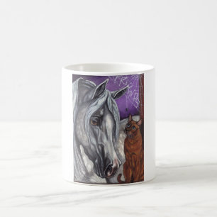 Café Taza DAPPLED de los amigos del gato del CABALLO