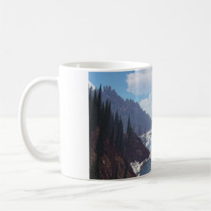 Café Taza de 11 oz con imagen de "Costa rocosa"