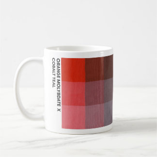 Café Taza de 11 oz Orange Molybdate x Cobalt Teal